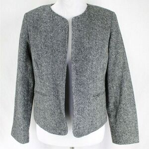 Vintage Orvis Wool Blazer Jacket 14P Navy White Tweed
